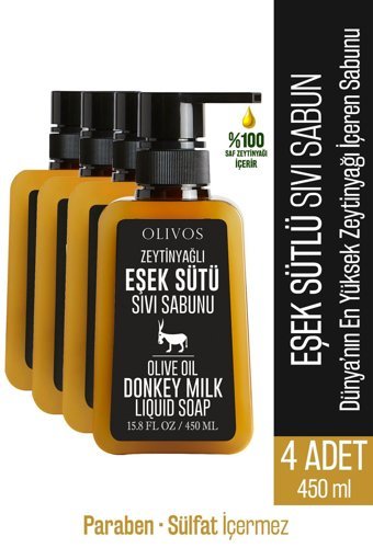 Olivos 4'lü Sıvı Sabun 450 ml