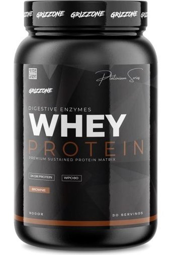 Grizzone Grizzy Pro Browni Aromalı Whey Protein Tozu 900 gr