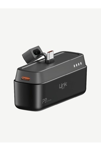 Linktech Strong PD 5000 mAh Hızlı Şarj Type C Powerbank Siyah
