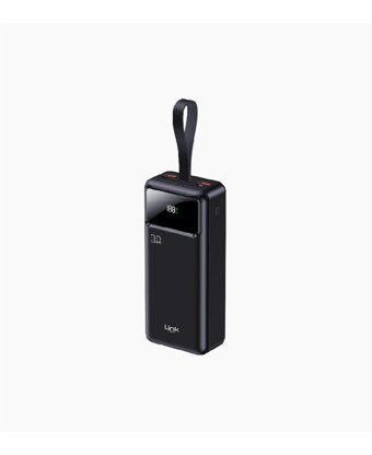 Link Strong 30000 mAh Hızlı Şarj Dijital Göstergeli Type A Çoklu Bağlantı Powerbank Siyah