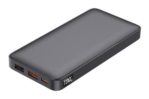 Dexim GC31 10000 mAh Hızlı Şarj Dijital Göstergeli Çoklu Bağlantı Powerbank Siyah