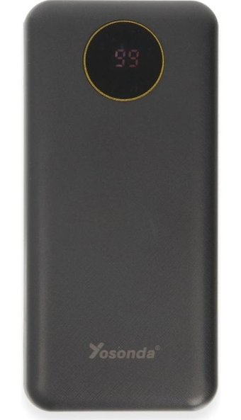 Yosonda A70 30000 mAh Dijital Göstergeli Type C Powerbank Siyah