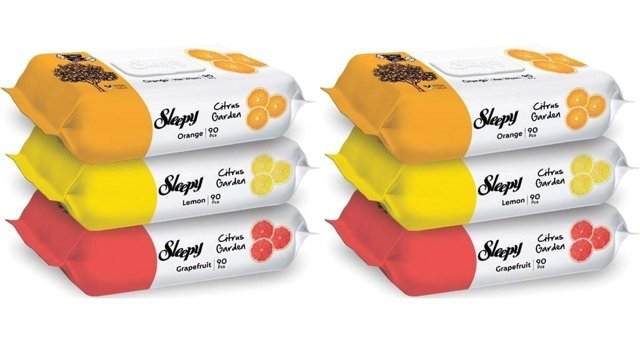 Sleepy Citrus Garden 90 Yaprak 6'lı Islak Mendil