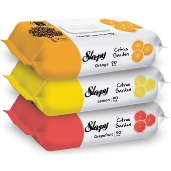 Sleepy Citrus Garden 90 Yaprak 6'lı Islak Mendil