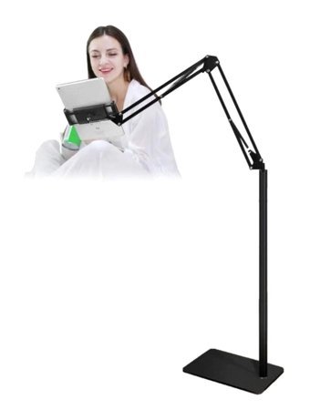 Hobimtek Ayarlanabilir Ayaklı Masa-Masa Üstü Tablet Standı Siyah