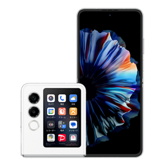 ZTE Nubia Flip2 128 GB Hafıza 6 GB Ram 6.9 inç 50 MP Katlanabilir( Çift Hatlı OLED Ekran Android Akıllı Cep Telefonu Beyaz
