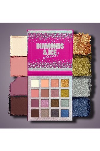 Nyx Professional Makeup Diamonds Ice Mega Toz Mat Sedefli Far Paleti