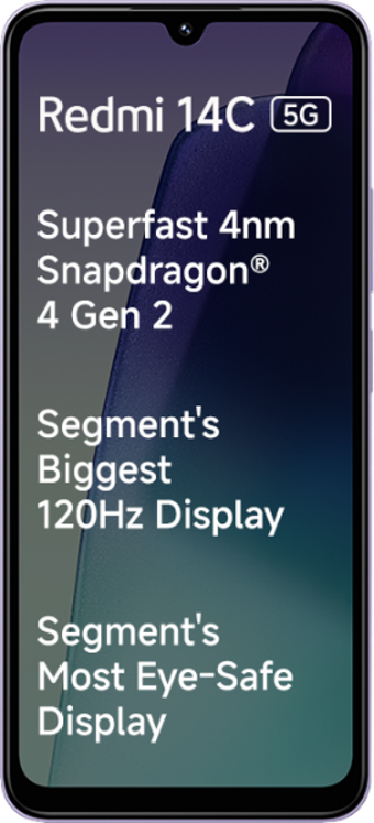 Xiaomi Redmi 14C 5G 256 GB Hafıza 4 GB Ram 6.88 inç 50 MP Çift Hatlı IPS LCD Ekran Android Akıllı Cep Telefonu Mavi