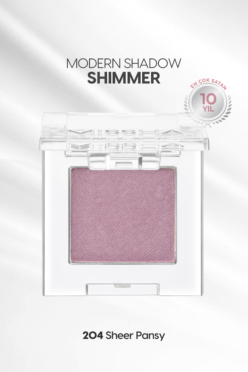 Missha Modern Shadow Shimmer Sheer Pansy 204 Toz Işıltılı Tekli Göz Farı