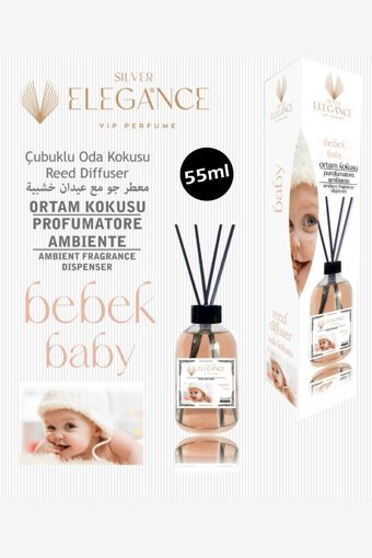 Elegance Vip Perfume Çubuklu Bebek Kokusu Oda Kokusu 55 ml