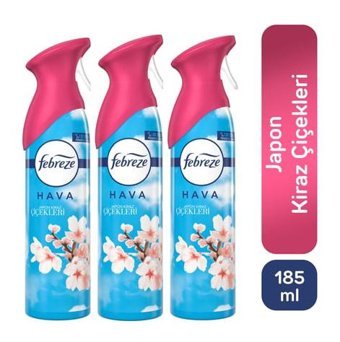 Febreze Sprey Set Japon Kiraz Çiçeği Oda Kokusu 3x185 ml