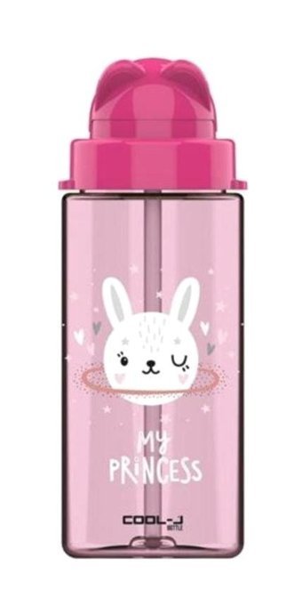 Gıpta Cool-j Cute Pipetli Pembe Plastik Çocuk Matara 500 ml