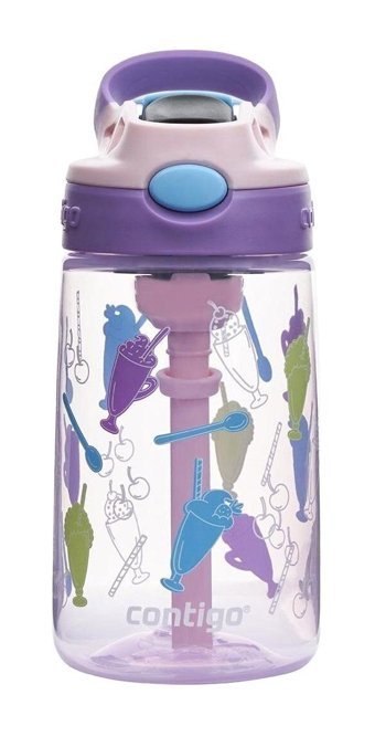 Contigo Gizmo Flip Pro Shakes Pipetli Pembe Tritan Okul Çocuk Matara 420 ml