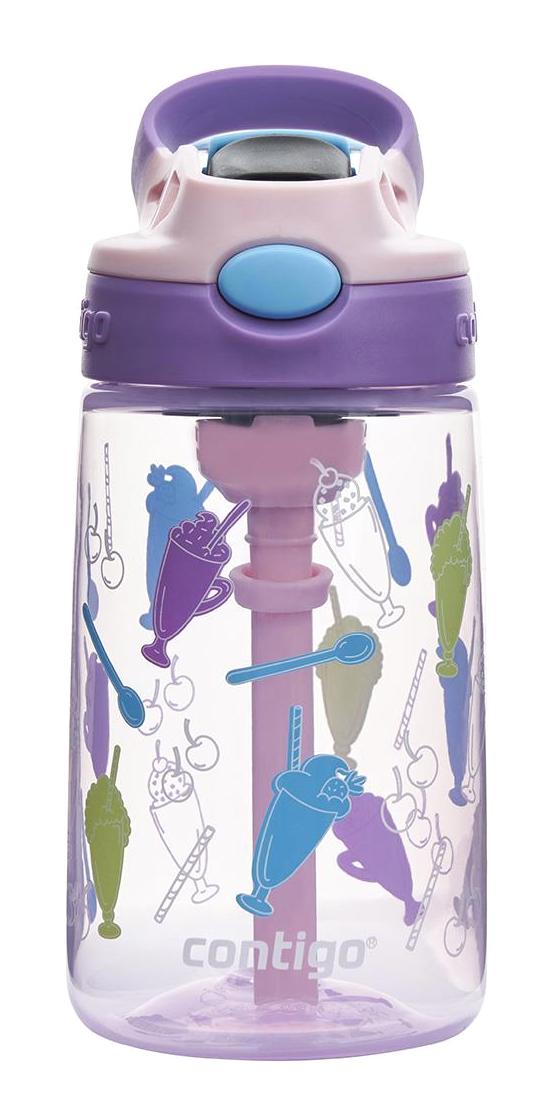 Contigo Gizmo Flip Pro Shakes Pipetli Pembe Tritan Okul Çocuk Matara 420 ml