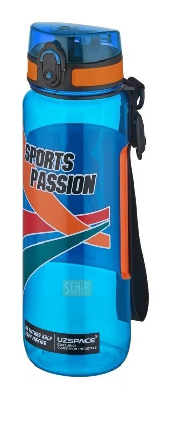 Uzspace Passion Çok Renkli Plastik Okul Çocuk Matara 500 ml
