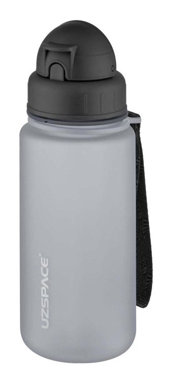 Uzspace Pipetli Gri Plastik Matara 400 ml