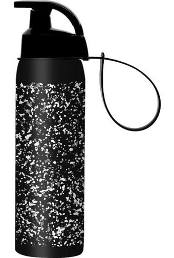Herevin Opak Desenli Kırmızı Plastik Motivasyonlu Matara 500 ml