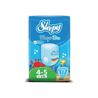 Sleepy 5 Numara Organik Mayo Bebek Bezi 17 Adet