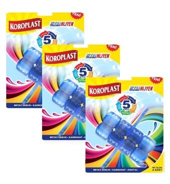 Koroplast 5 Etkili Klozet Bloğu 3x50 gr