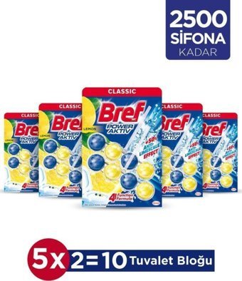 Bref Power Aktiv Limon Klozet Bloğu 5x100 gr