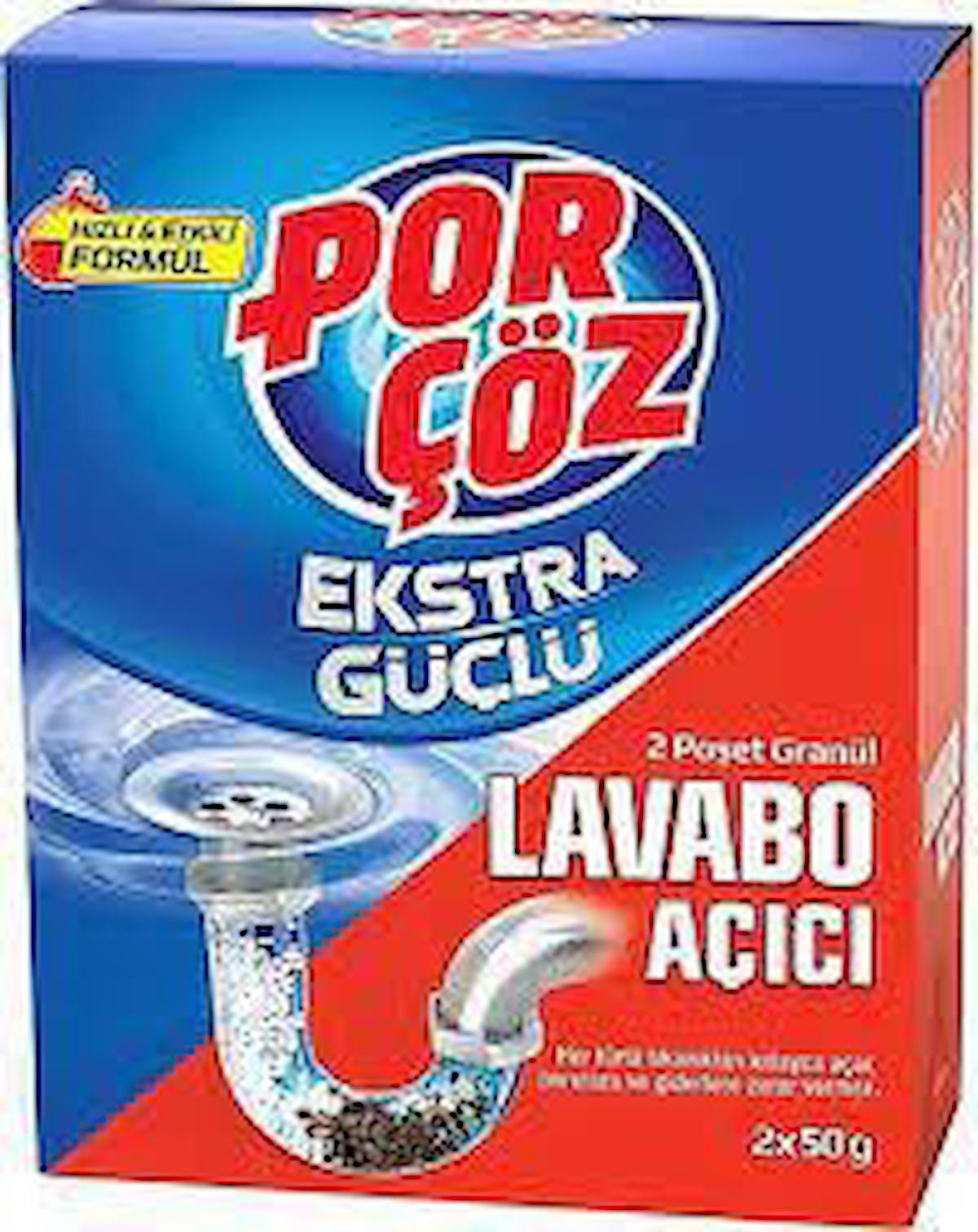 Porçöz Lavabo Açıcı 2x50 gr