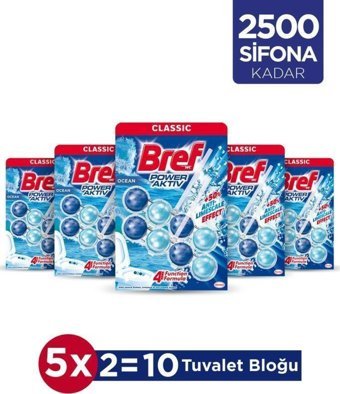 Bref Power Aktiv Okyanus Klozet Bloğu 5x100 gr