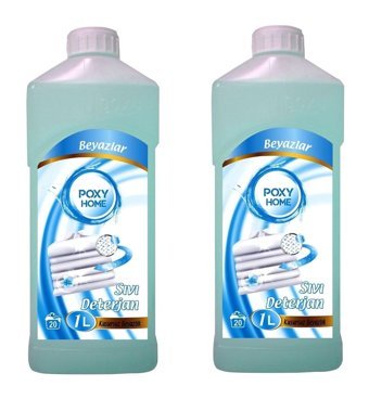 Poxy Beyazlar İçin 20 Yıkama Sıvı Deterjan 2x1 lt