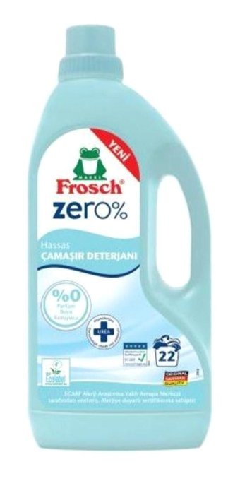 Frosch Zero Renkli ve Beyazlar İçin 22 Yıkama Sıvı Deterjan 1.5 lt