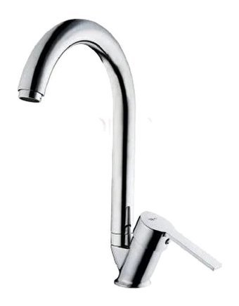 Tema Flora 62003 Kuğu Çift Girişli Aç Kapa Eviye Bataryası Gümüş