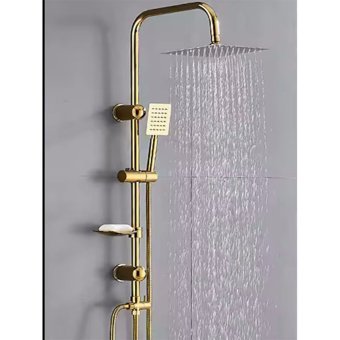 Fawer Gold Yağmurlama Sürgülü Mafsallı Duş Seti