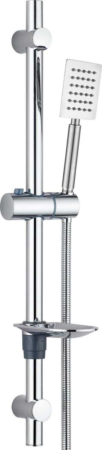 T-may Sart Mat Inox Oval Sürgülü Mafsallı Duş Seti