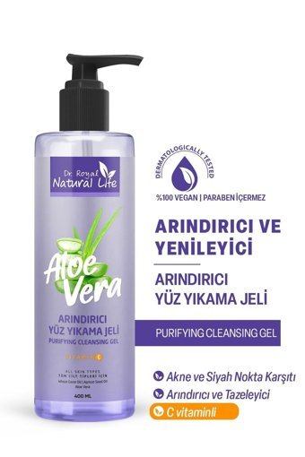 Dr.royal Natural Life C Vitaminli Alkolsüz Tüm Ciltler Su Bazlı Yüz Temizleme Jeli 400 ml