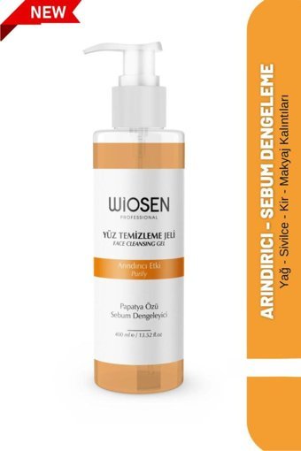Wiosen Alkolsüz Tüm Ciltler Su Bazlı Yüz Temizleme Jeli 400 ml
