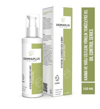 Dermaplus Skin Care Alkolsüz Karma ve Yağlı Ciltler Su Bazlı Yüz ve Vücut Temizleyici Jel 150 ml