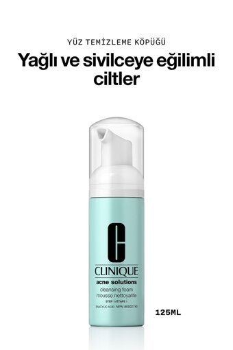 Clinique Alkolsüz Tüm Ciltler Su Bazlı Yüz Temizleyici Köpük 125 ml