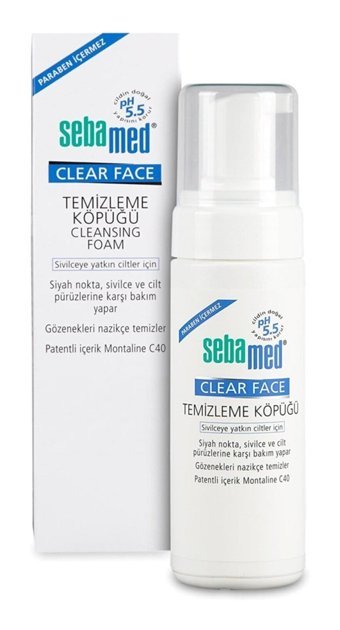 Sebamed Clear Face Alkolsüz Tüm Ciltler Su Bazlı Yüz Temizleme Köpüğü 50 ml