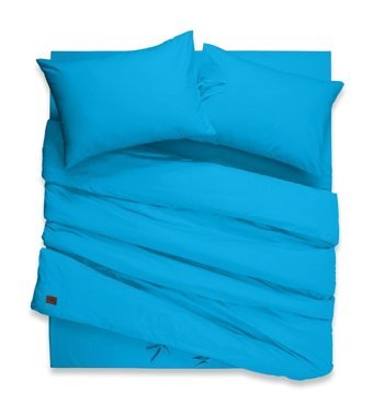 Sabia Pamuk 4 Mevsim 180x200 cm Çarşaflı Düz Çift Kişilik Nevresim Takımı Mavi