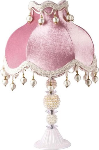 Omni Design Kumaş Pembe Metal Ayaklı Abajur