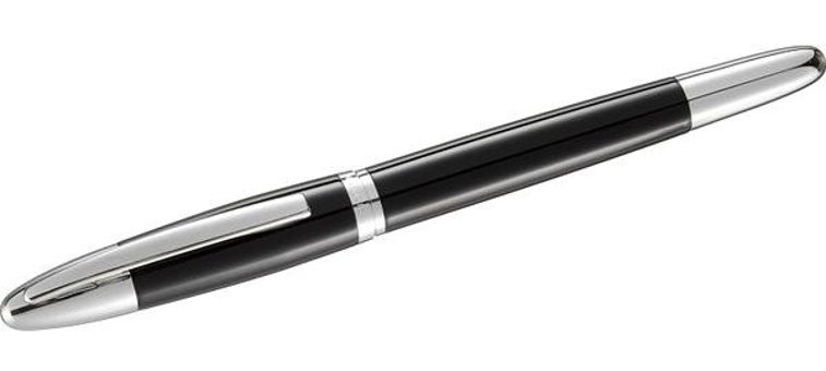 Steelpen Venüs Serisi 171D Pistonlu-Kartuşlu Krom Doldurulabilir M Siyah Dolma Kalem