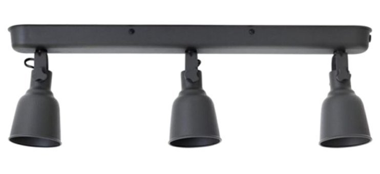 Ikea Hektar 3'lü Metal LED Aplik Siyah