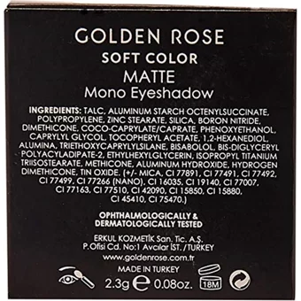 Golden Rose No:17 Toz Mat Tekli Far Siyah