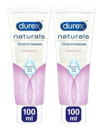 Durex Naturals Ekstra Hassas Su Bazlı Kayganlaştırıcı Jel 2x100 ml