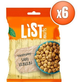 List Nuts Kavrulmuş Sarı Leblebi 4x90 gr