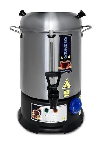 Armeka Elegance 1500 W 4 lt Paslanmaz Çelik Tek Demlikli Tek Musluklu Paslanmaz Çelik Elektrikli Semaver Inox