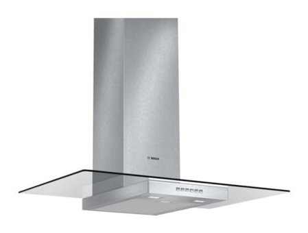 Bosch DWA097A50 690 m³ Emiş Gücü 90 cm Cam Karbon Filtreli Bacalı Duvar Tipi Davlumbaz Gri