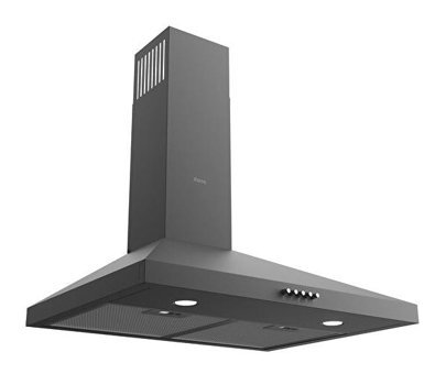 Ferre D018 283 m³ Emiş Gücü 60 cm Paslanmaz Çelik Bacalı Duvar Tipi Davlumbaz Gri