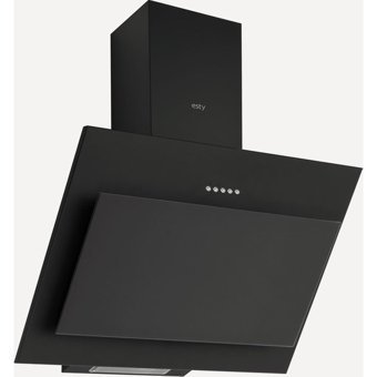 Esty 3460 249 m³ Emiş Gücü 60 cm Cam Karbon Filtreli Bacalı Duvar Tipi Davlumbaz Siyah