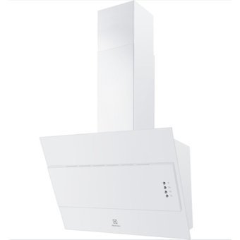 Electrolux LFV316W 385 m³ Emiş Gücü 60 cm Cam Karbon Filtreli Bacalı Duvar Tipi Davlumbaz Beyaz