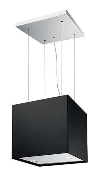 Franke FME 407 BK Mercury 250 W 420 m³ Emiş Gücü 40 cm Paslanmaz Çelik Bacasız Ada Tipi Davlumbaz Mat Siyah