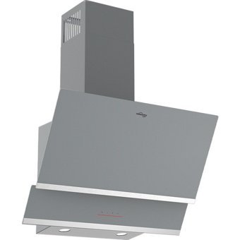 Tommatech TDE6001SG 150 W 500 m³ Emiş Gücü 60 cm Cam Karbon Filtreli Bacalı Duvar Tipi Davlumbaz Gri